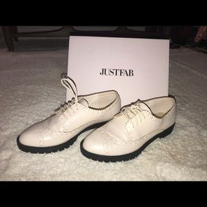 JustFab Oxford Perllea in Bone color